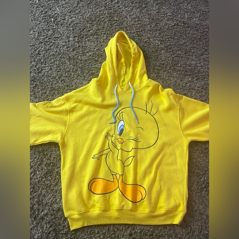 Yellow Tweety Looney Toons Hoodie